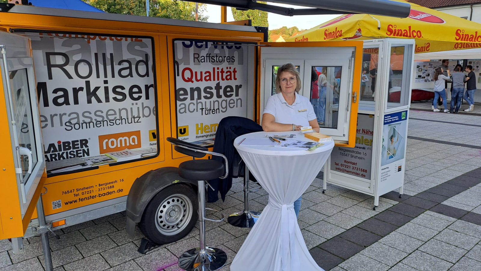 Kathrin Markwardt auf dem Frühlingsmarkt in Sinzheim für Hemmler & Markwardt.